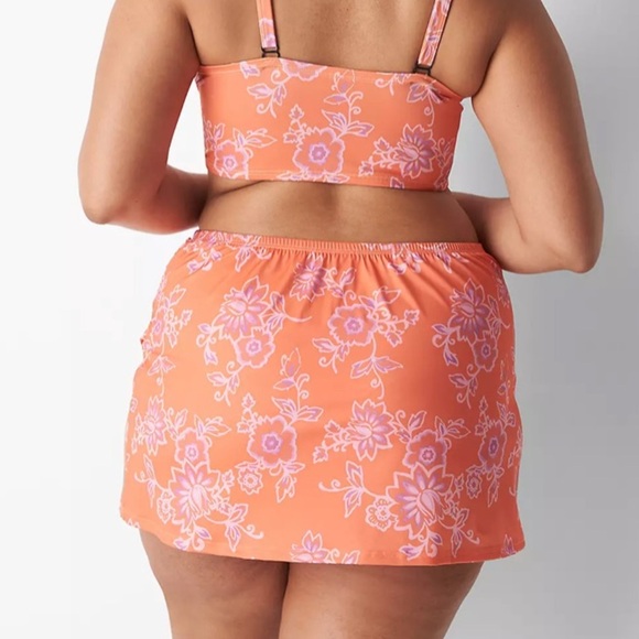 “CACIQUE” Faux Wrap Swim Skirt - Picture 2 of 11